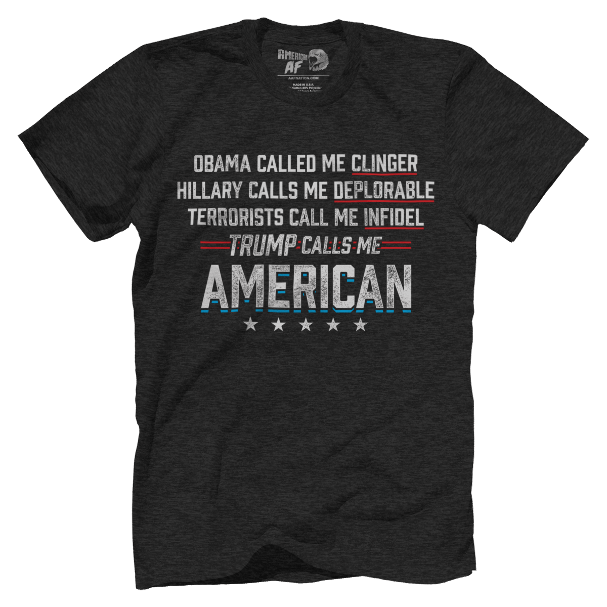 T-shirt Premium Mens Triblend Shirt / Black / S Calls Me American