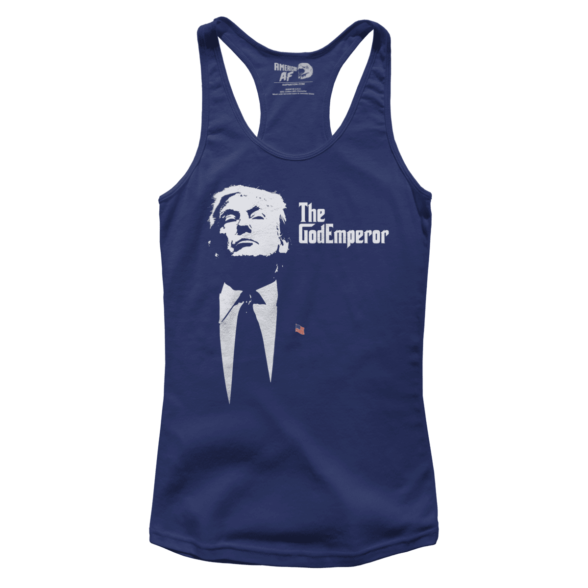 T-shirt Premium Ladies Racerback Tank / Navy / XS The God Emperor (Ladies)