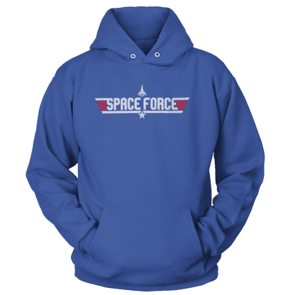 T-shirt Unisex Hoodie / Royal Blue / S Space Force (Fighter Pilot Edition)