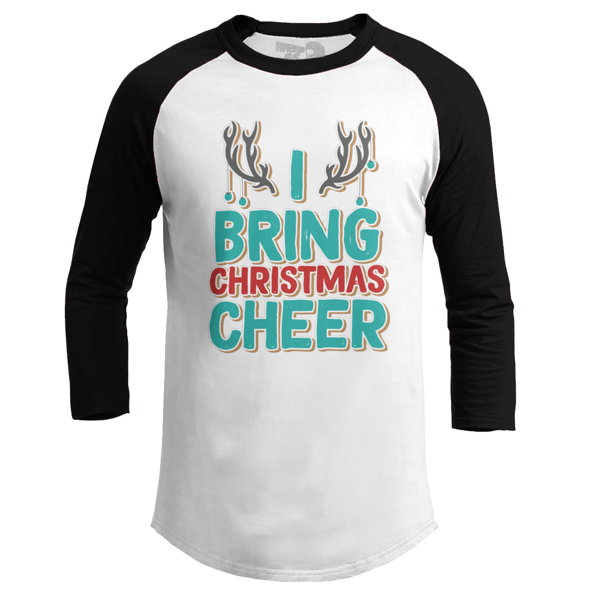 Raglan Raglan / White/Black / S Bring Christmas Cheer (Ladies)