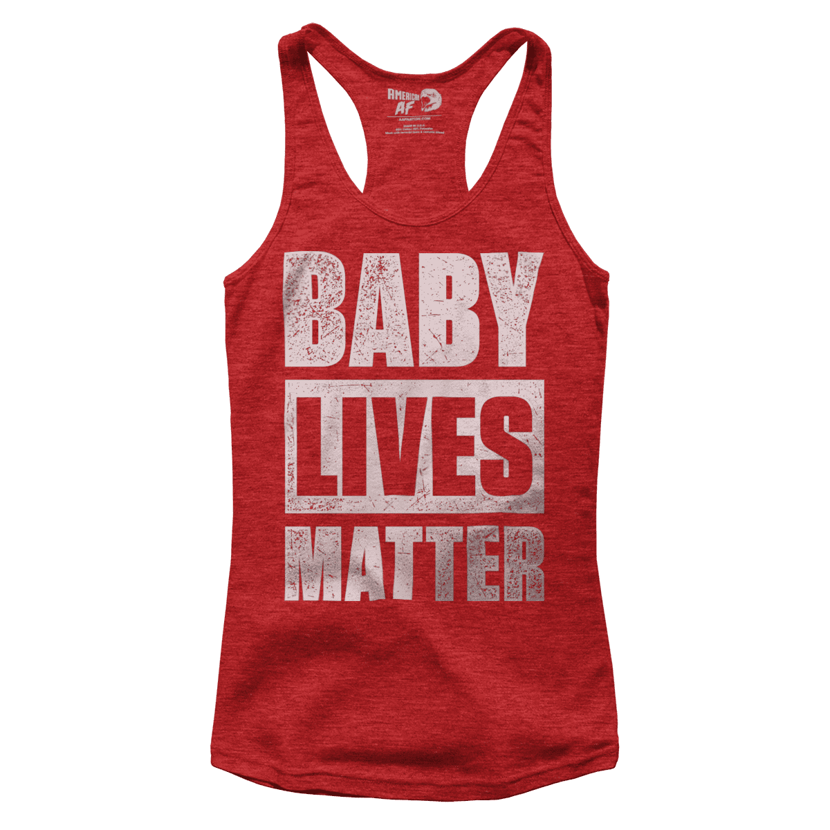 T-shirt Premium Ladies Racerback Tank / Red / XS Baby Lives Matter (Ladies)