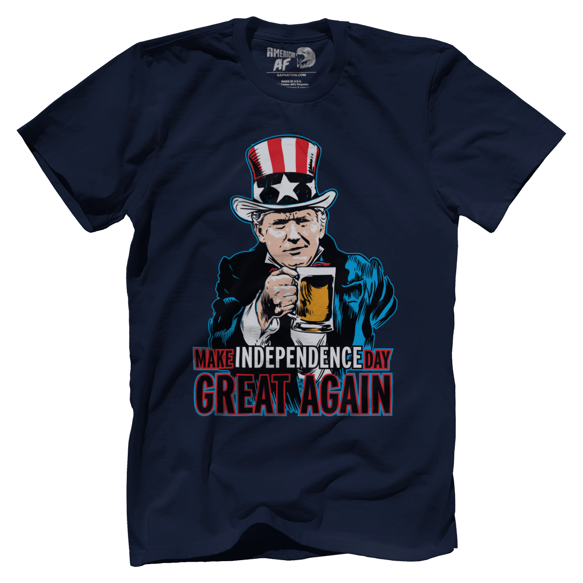 T-shirt Premium Mens Shirt / Navy / XS Make Independence Day Great Again