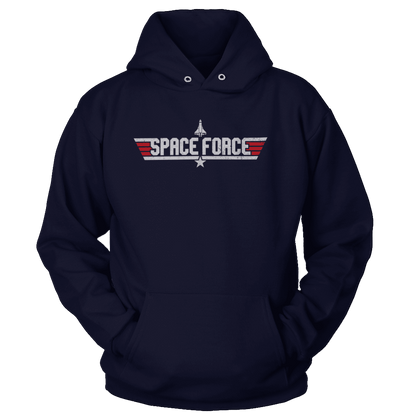 T-shirt Unisex Hoodie / Navy / S Space Force (Fighter Pilot Edition)