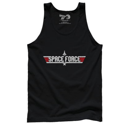 T-shirt Premium Mens Tank / Black / S Space Force (Fighter Pilot Edition)