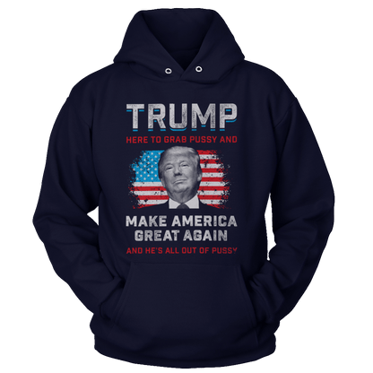 T-shirt Unisex Hoodie / Navy / S Out of Pussy