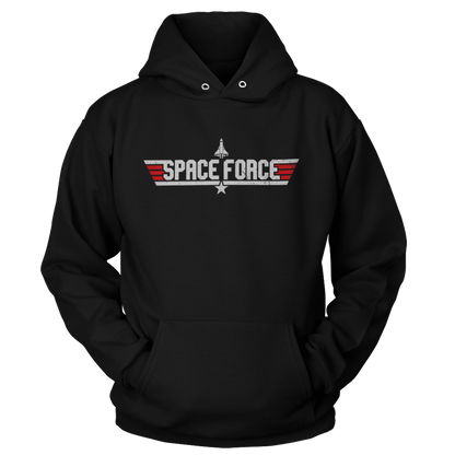 T-shirt Unisex Hoodie / Black / S Space Force (Fighter Pilot Edition)