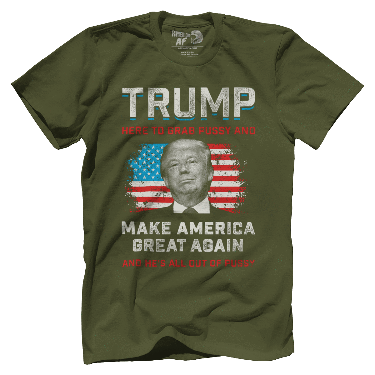 T-shirt Premium Mens Shirt / Marine Olive / XS Out of Pussy