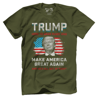 T-shirt Premium Mens Shirt / Marine Olive / XS Out of Pussy