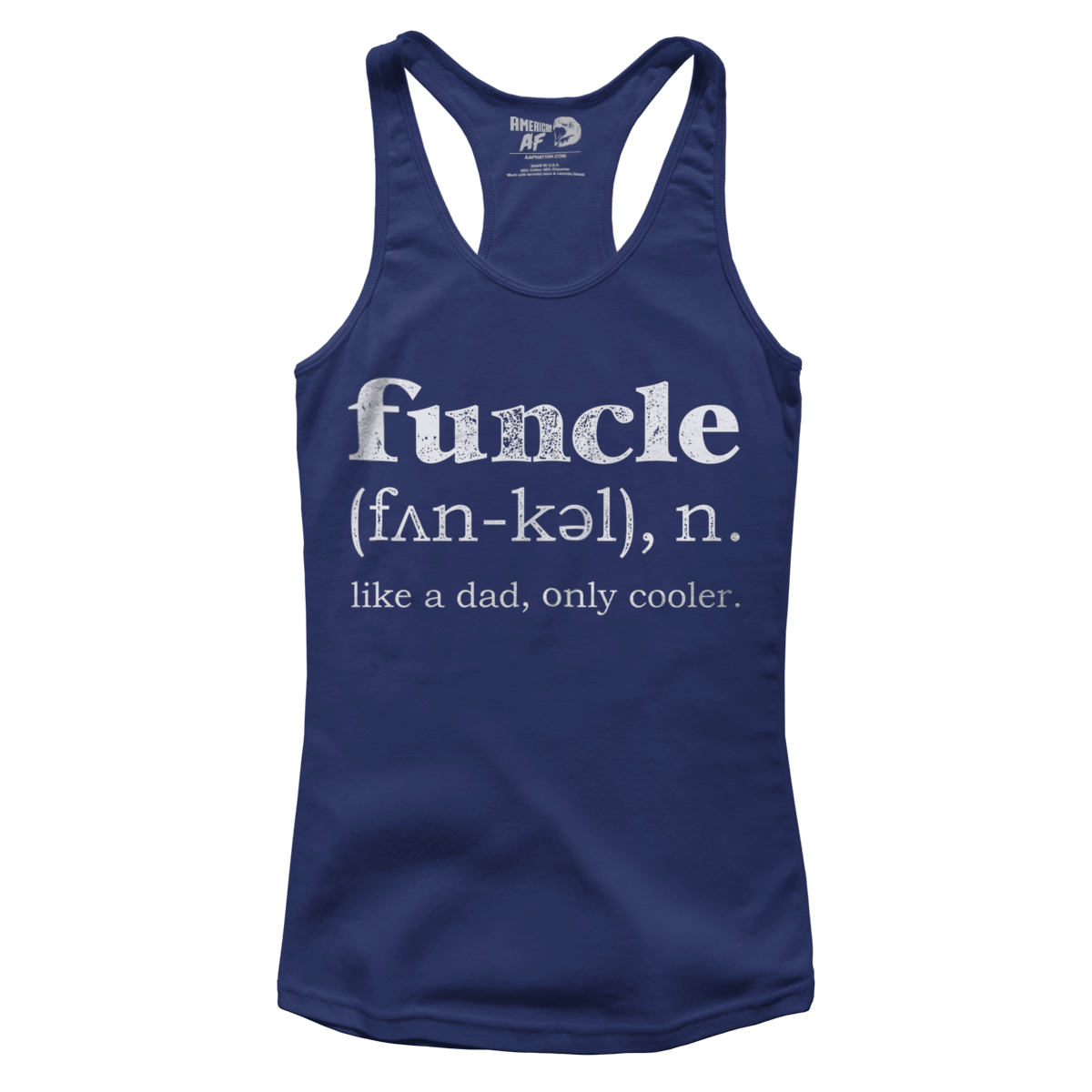 T-shirt Premium Ladies Racerback Tank / Navy / XS Patriotic Funcle (Ladies)