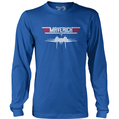 T-shirt Mens Long Sleeve / Royal Blue / S Maverick