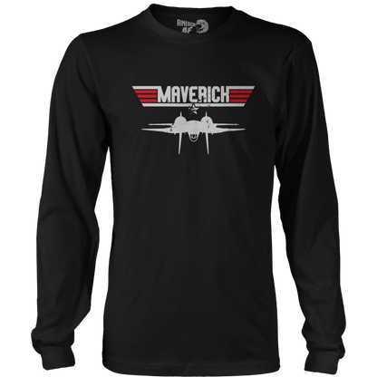 T-shirt Mens Long Sleeve / Black / S Maverick