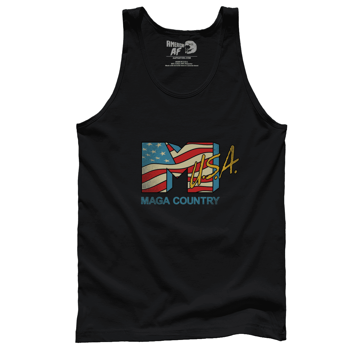 T-shirt Premium Mens Tank / Black / S MAGA Country