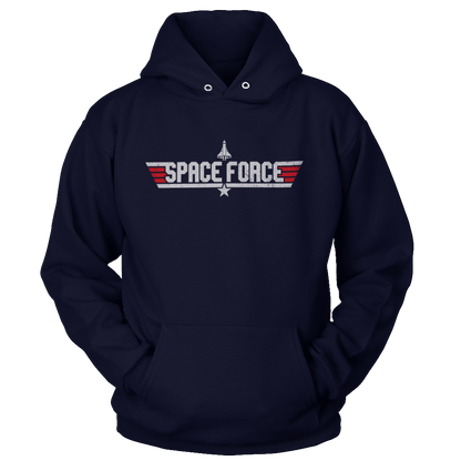 T-shirt Unisex Hoodie / Navy / M Space Force (Fighter Pilot Edition)