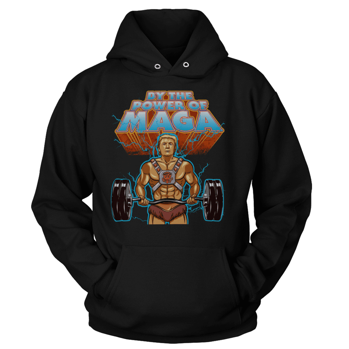 T-shirt Unisex Hoodie / Black / S HeMan Trump (parody) (Ladies)