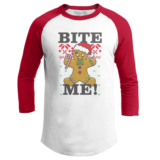 Raglan Raglan / White/Red / S Bite Me