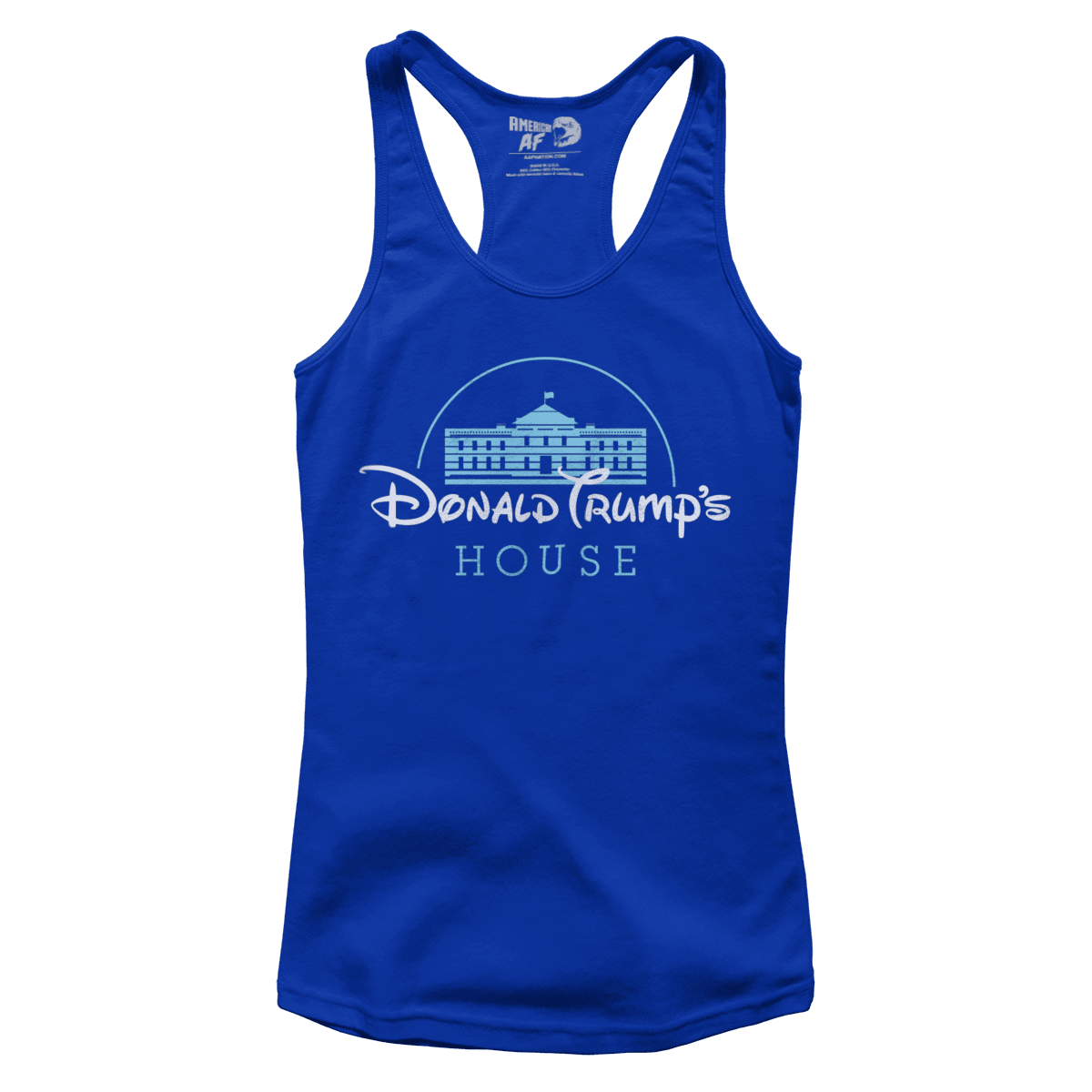 T-shirt Premium Ladies Racerback Tank / Royal Blue / XS Donald Trump's House (Ladies)