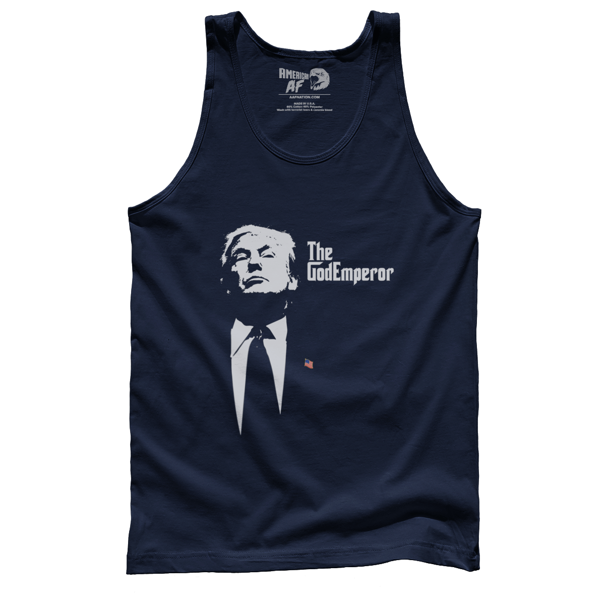 T-shirt Premium Mens Tank / Navy / S The God Emperor