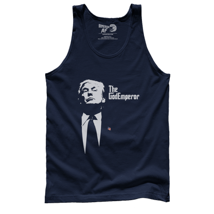 T-shirt Premium Mens Tank / Navy / S The God Emperor