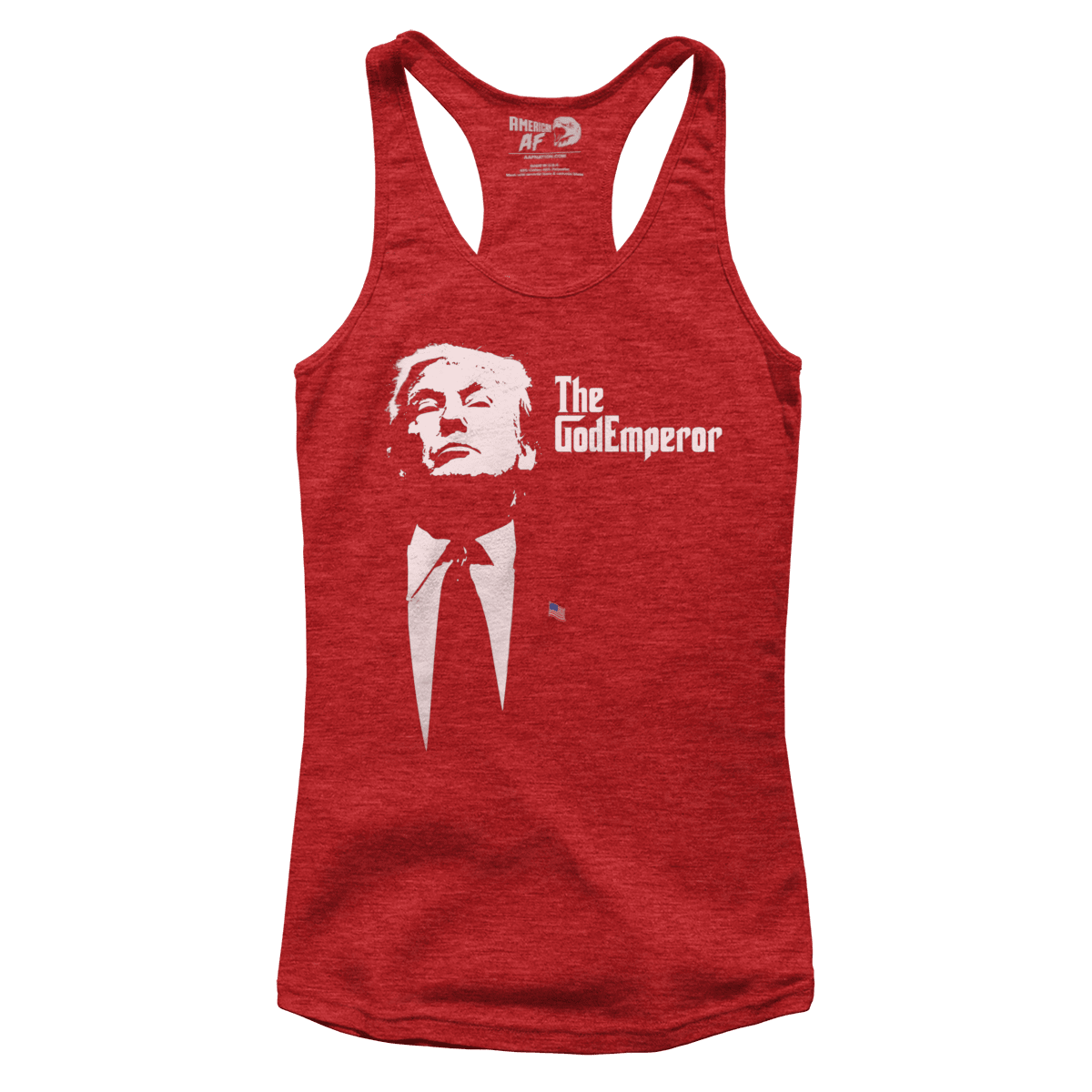 T-shirt Premium Ladies Racerback Tank / Red / XS The God Emperor (Ladies)