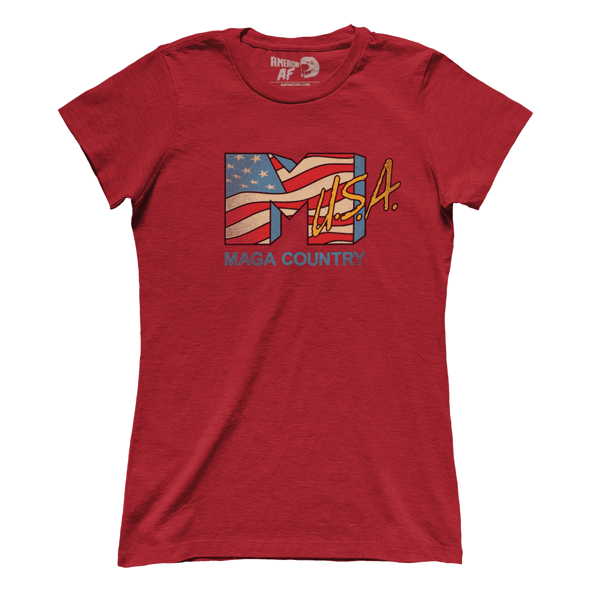 T-shirt Premium Ladies Tee / Red / S MAGA Country (Ladies)