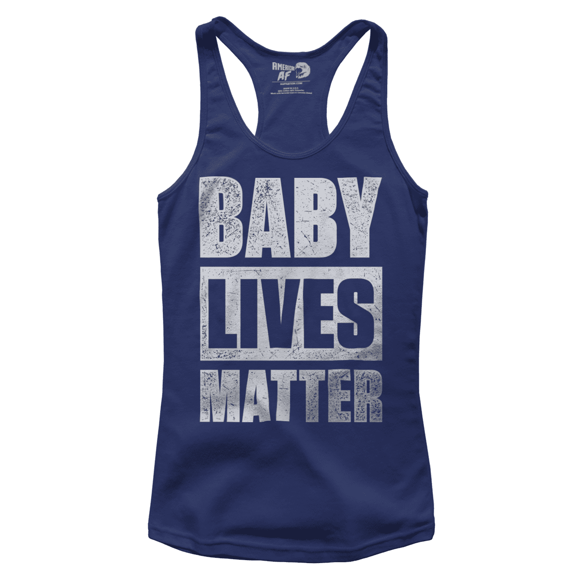 T-shirt Premium Ladies Racerback Tank / Navy / XS Baby Lives Matter (Ladies)