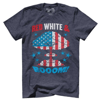 T-shirt Premium Mens Triblend Shirt / Navy / S Red, White, and Boom