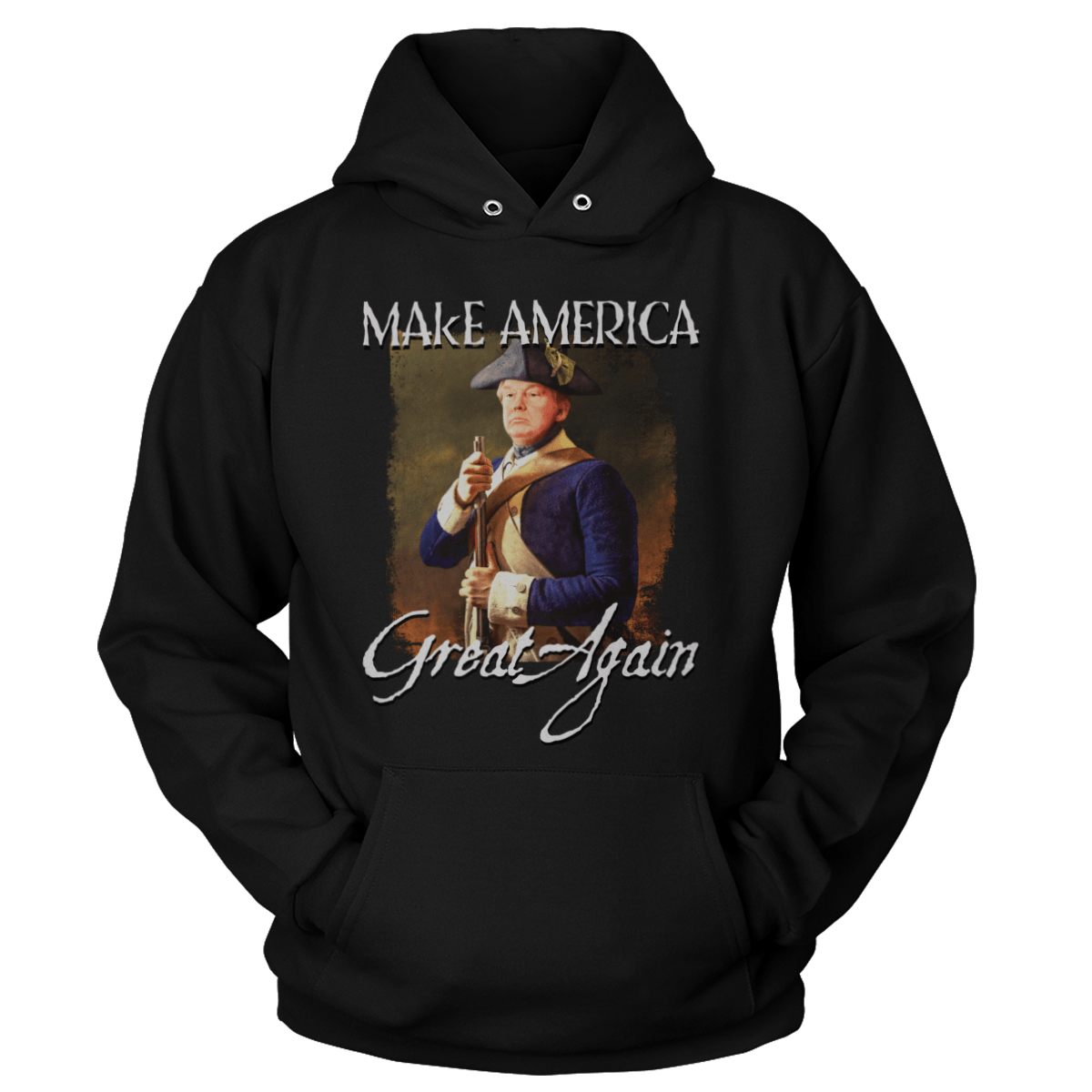 T-shirt Unisex Hoodie / Black / S Revolutionary Trump V2 (Ladies)