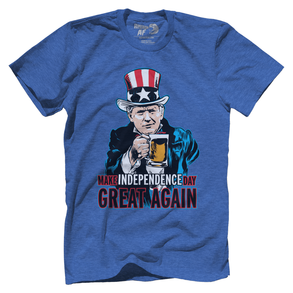 T-shirt Premium Mens Triblend Shirt / Royal Blue / S Make Independence Day Great Again