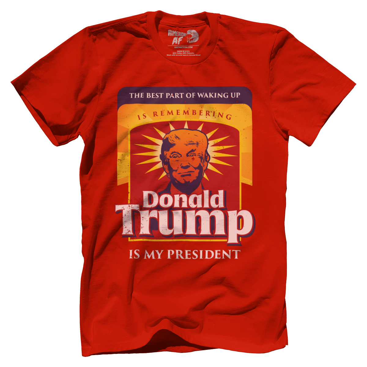 T-shirt Premium Mens Shirt / Red / 5XL The Best Part Of Waking Up