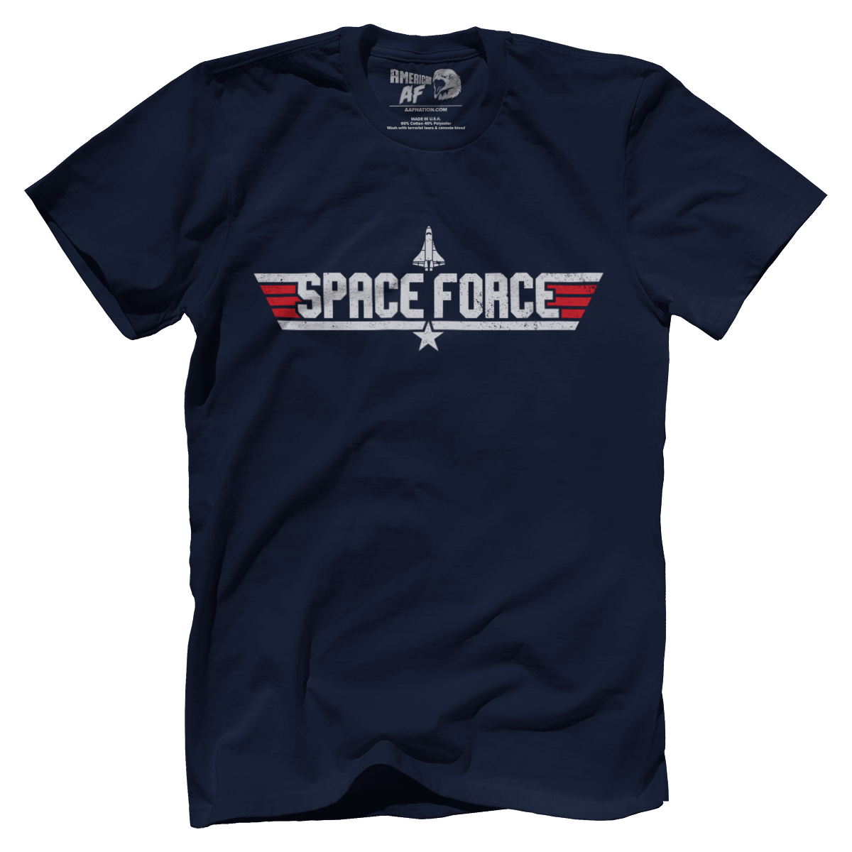 T-shirt Premium Mens Shirt / Navy / 5XL Space Force (Fighter Pilot Edition)