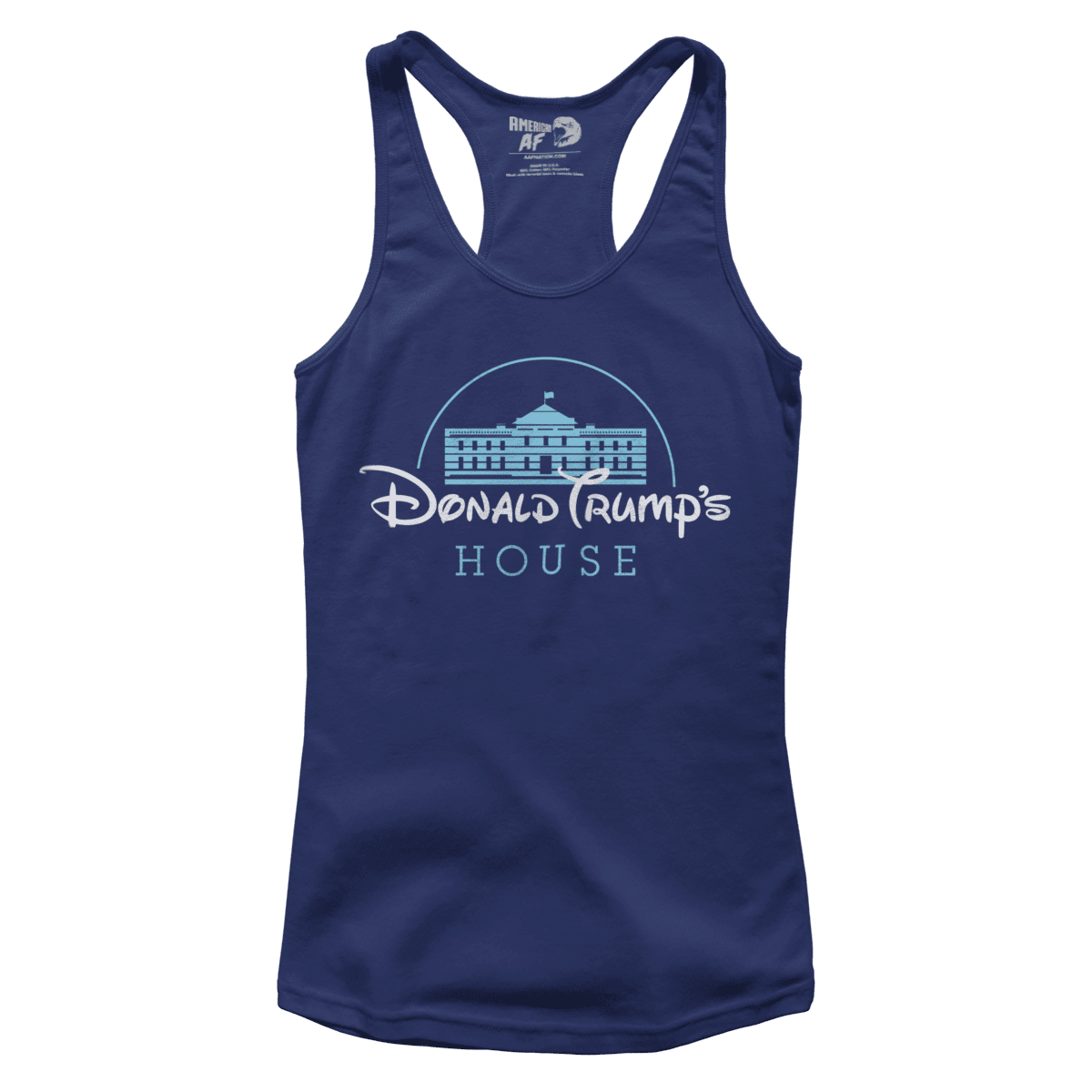 T-shirt Premium Ladies Racerback Tank / Navy / XS Donald Trump's House (Ladies)