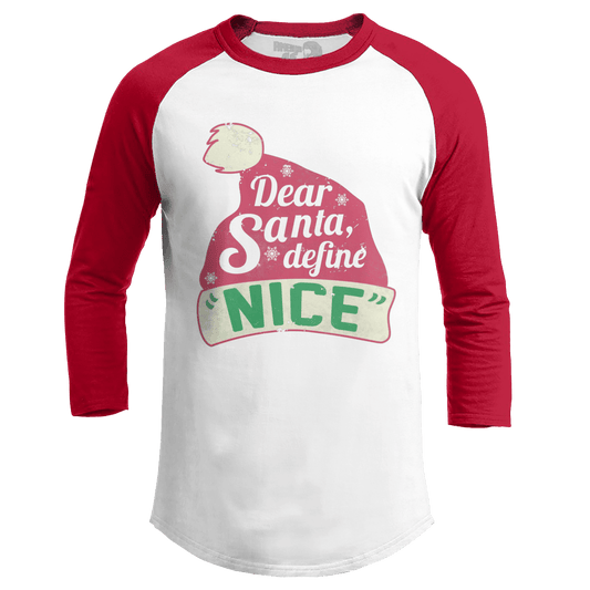 Raglan Raglan / White/Red / S Define “Nice” (Ladies)