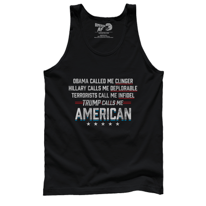 T-shirt Premium Mens Tank / Black / S Calls Me American