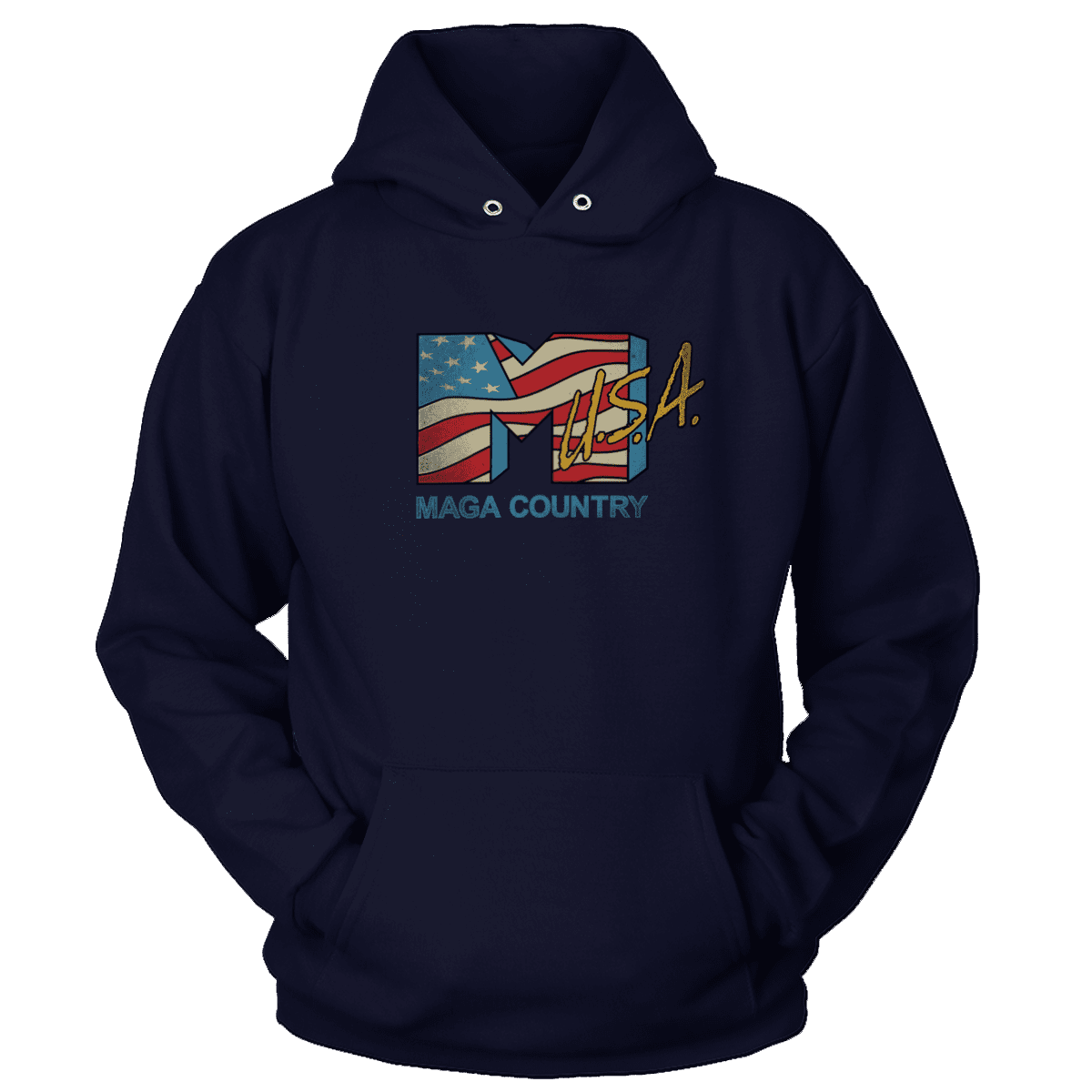 T-shirt Unisex Hoodie / Navy / 5XL MAGA Country (Ladies)