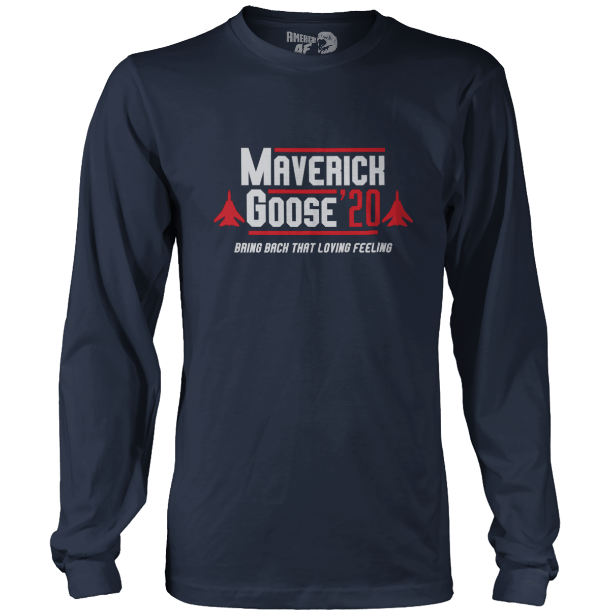 T-shirt Mens Long Sleeve / Navy / S Maverick Goose 2020 (parody)