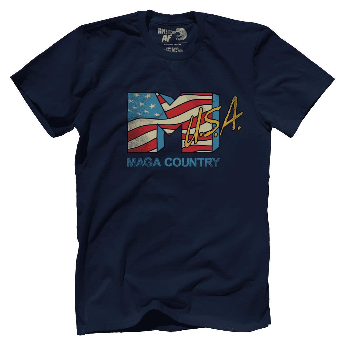 T-shirt Premium Mens Shirt / Navy / 5XL MAGA Country