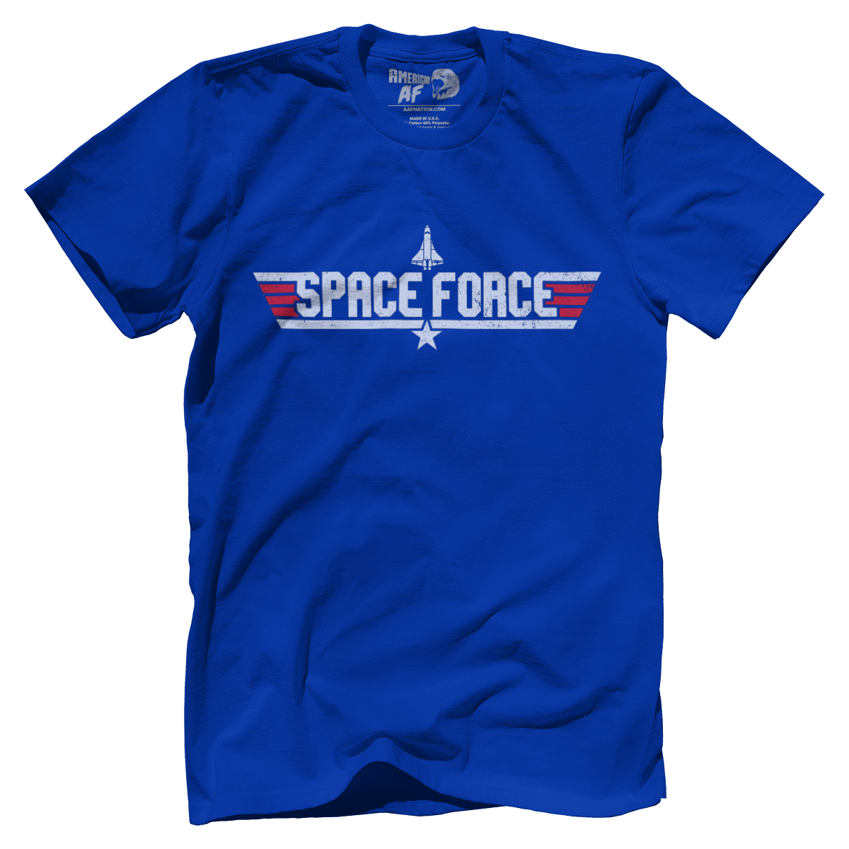 T-shirt Premium Mens Shirt / Royal Blue / XS Space Force (Fighter Pilot Edition)