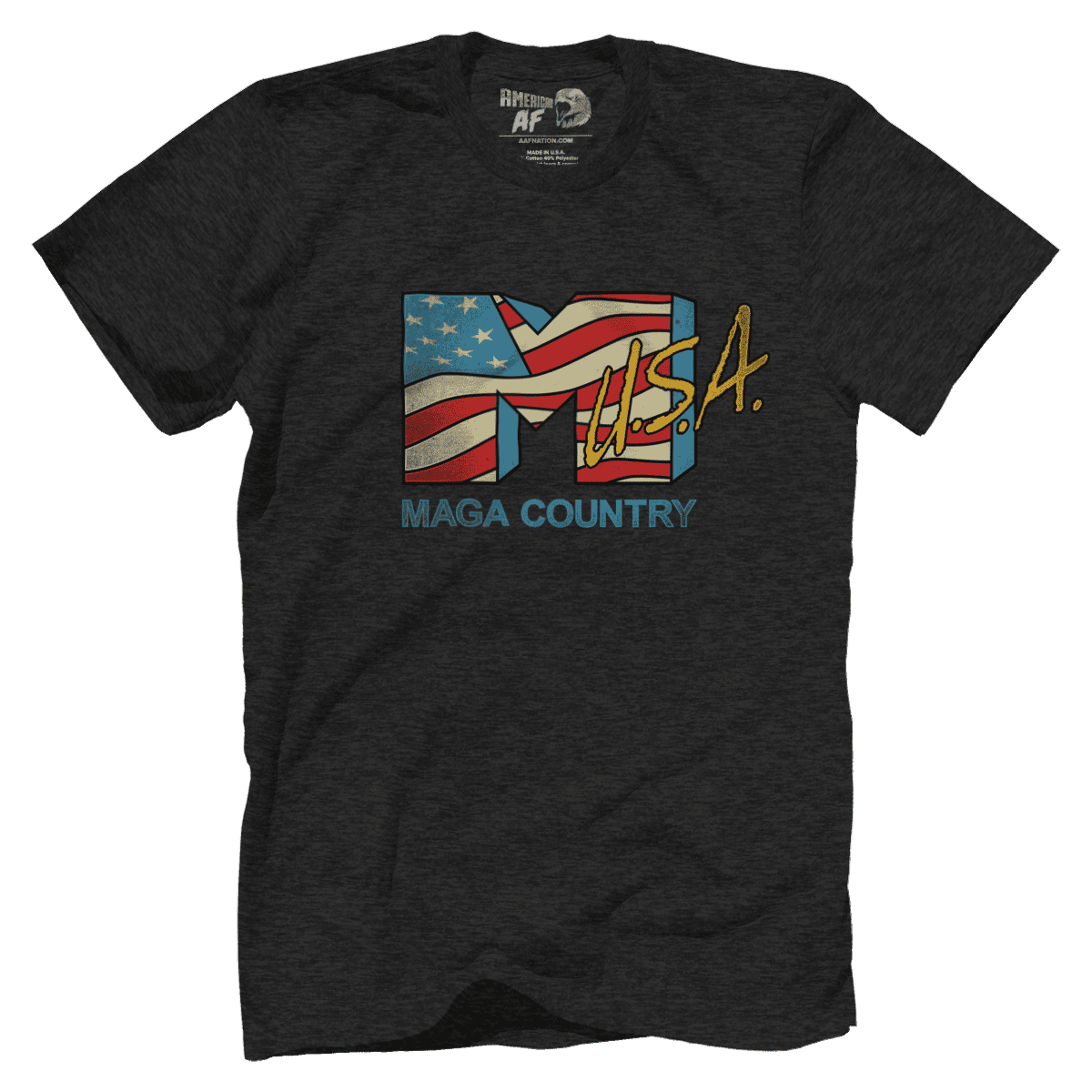 T-shirt Premium Mens Triblend Shirt / Black / S MAGA Country