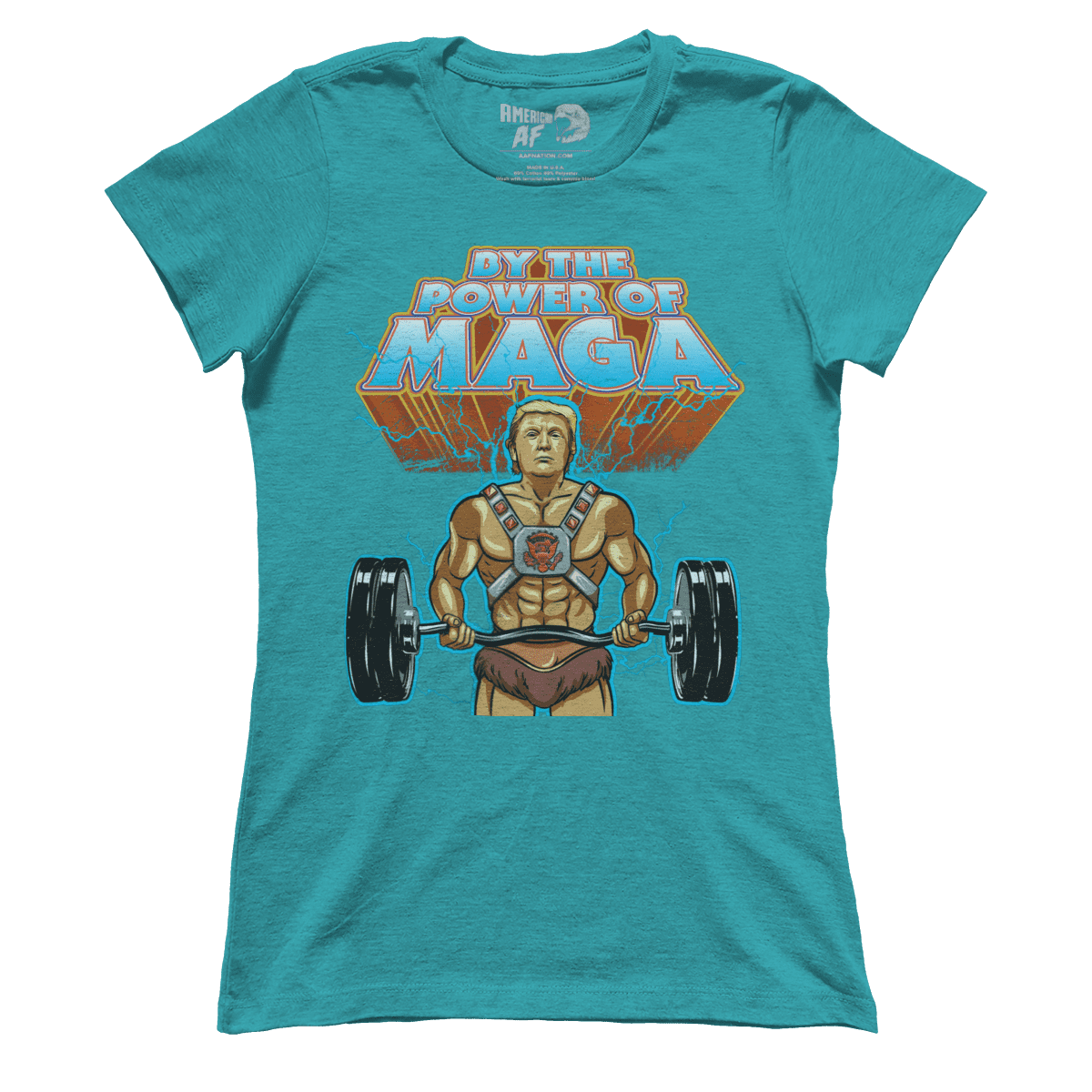 T-shirt Premium Ladies Tee / Aqua / S HeMan Trump (parody) (Ladies)