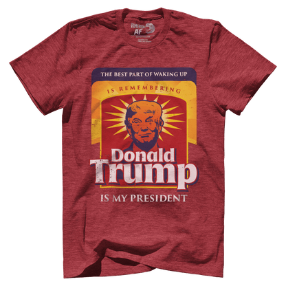 T-shirt Premium Mens Triblend Shirt / Red / S The Best Part Of Waking Up