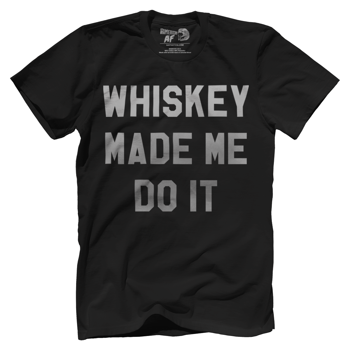 T-shirt Premium Mens Shirt / Black / 5XL Whiskey Made Me Do It