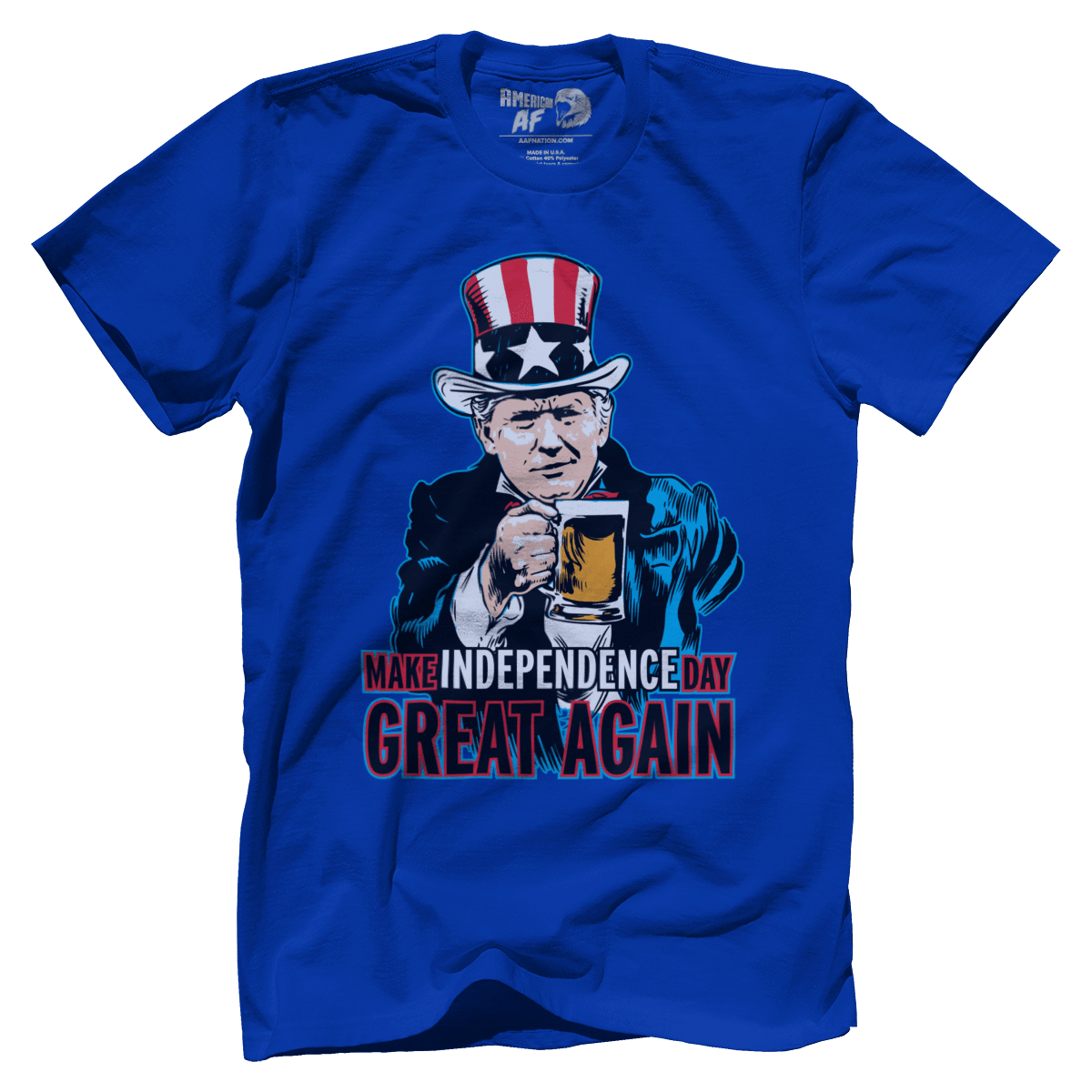 T-shirt Premium Mens Shirt / Royal Blue / XS Make Independence Day Great Again