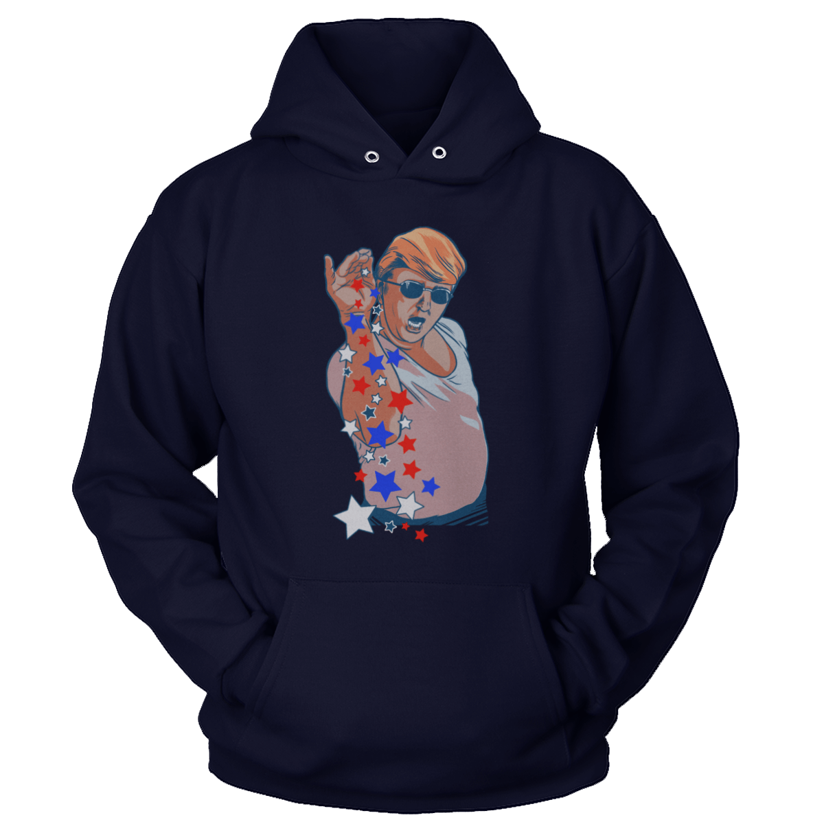 T-shirt Unisex Hoodie / Navy / S Salt Bae Trump