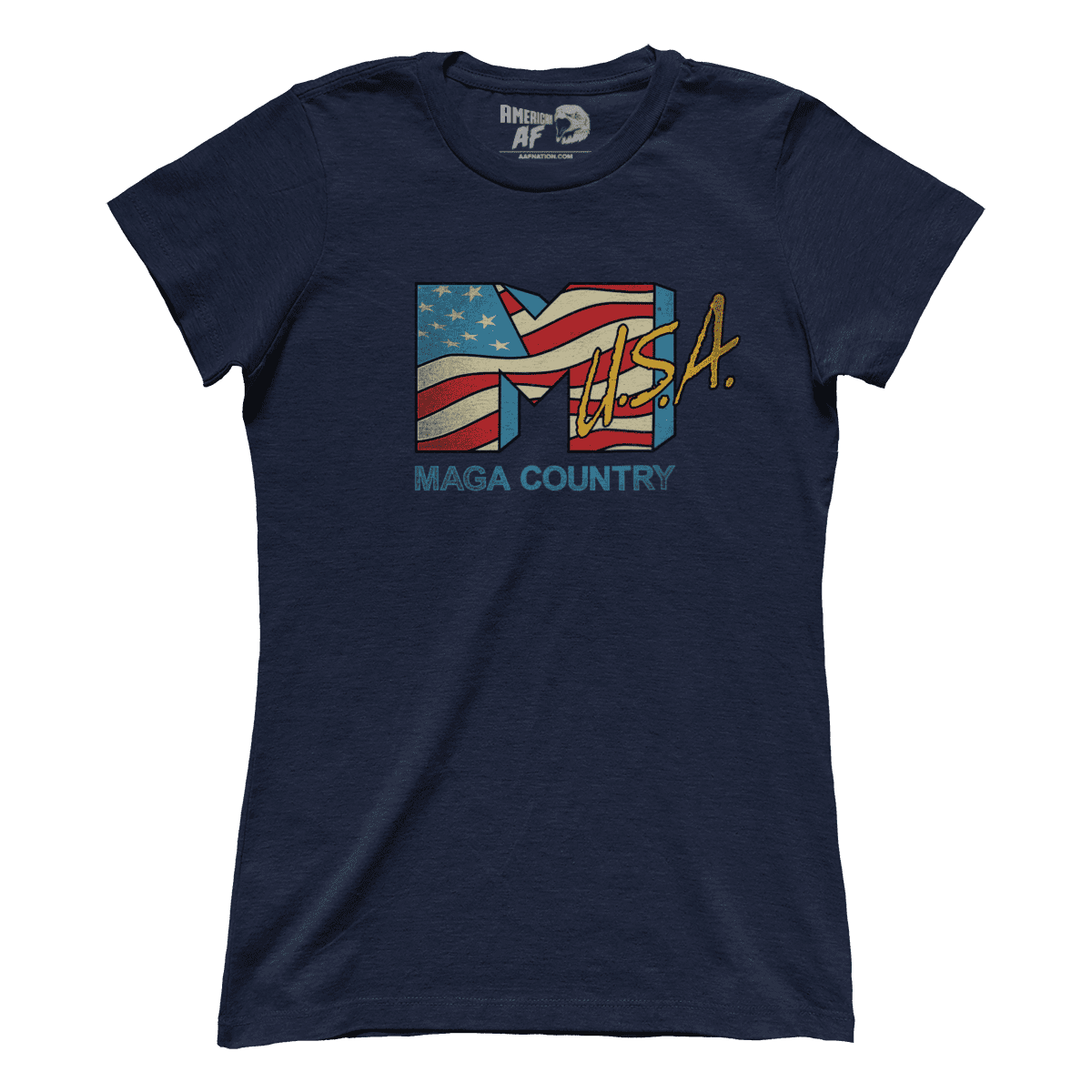 T-shirt Premium Ladies Tee / Navy / S MAGA Country (Ladies)