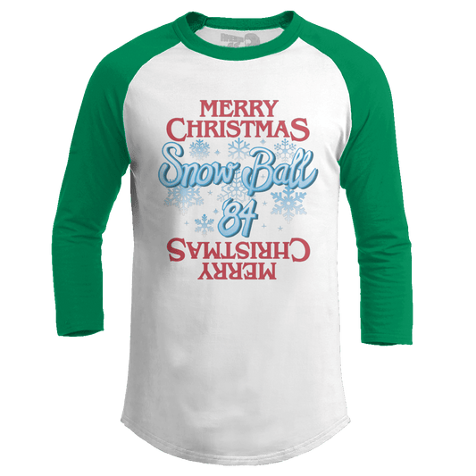 Raglan Raglan / White/Kelly Green / S Snow Ball '84 V2 (Ladies)