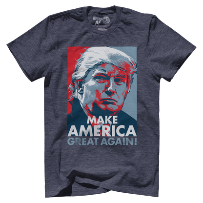 T-shirt Premium Mens Triblend Shirt / Navy / S Make America Great Again