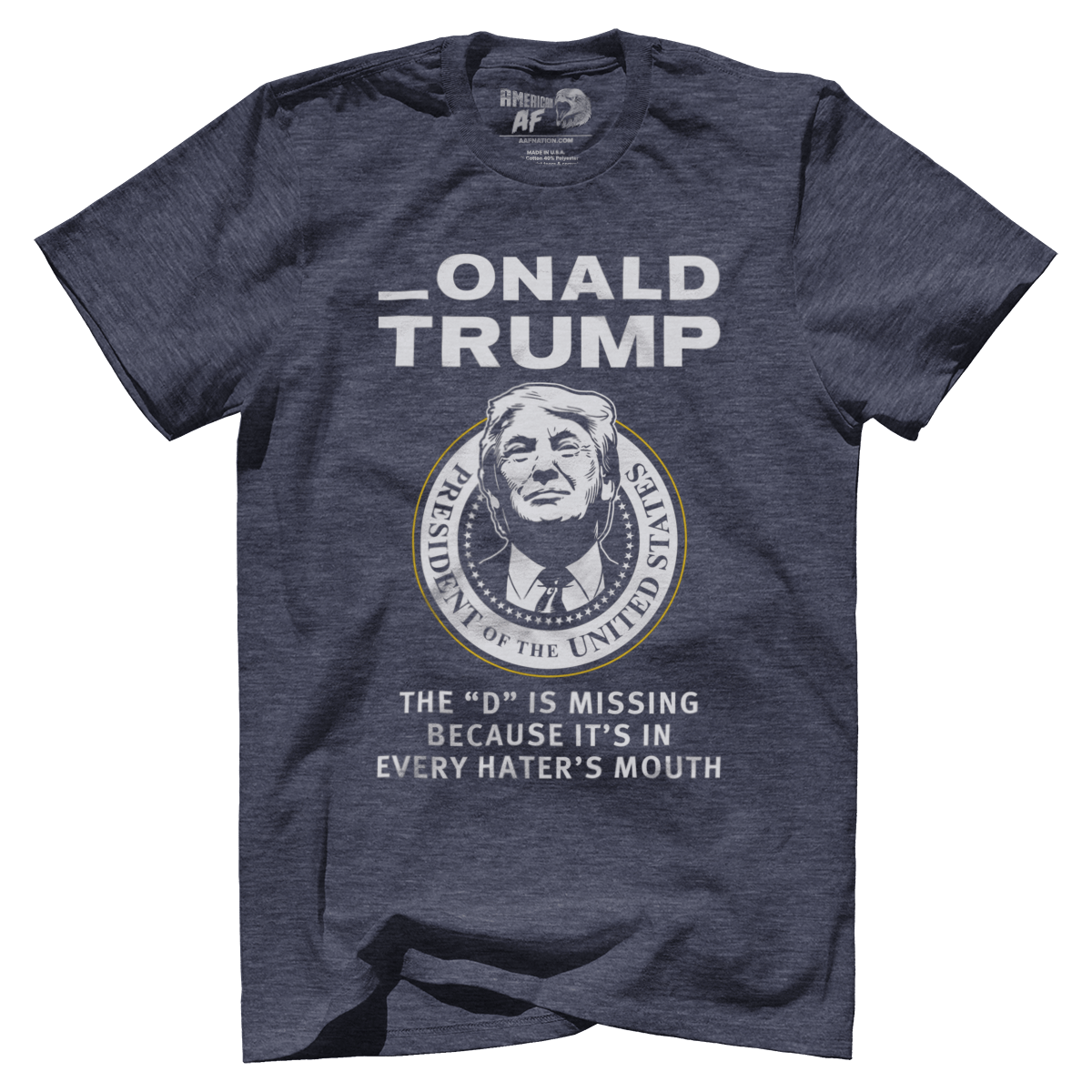 T-shirt Premium Mens Triblend Shirt / Navy / S _onald Trump