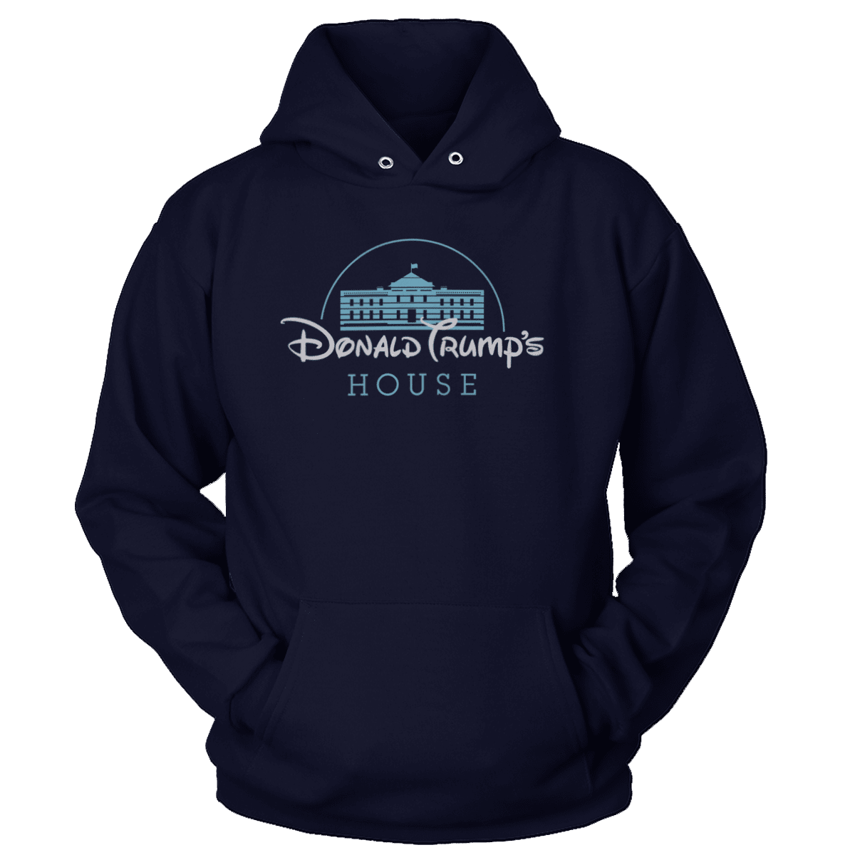 T-shirt Unisex Hoodie / Navy / S Donald Trump's House (Ladies)