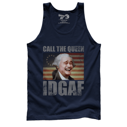 T-shirt Premium Mens Tank / Navy / S Call the Queen