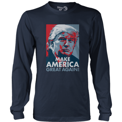 T-shirt Mens Long Sleeve / Navy / S Make America Great Again